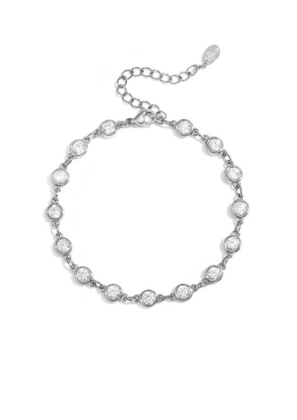 Armband zirkonia zilver