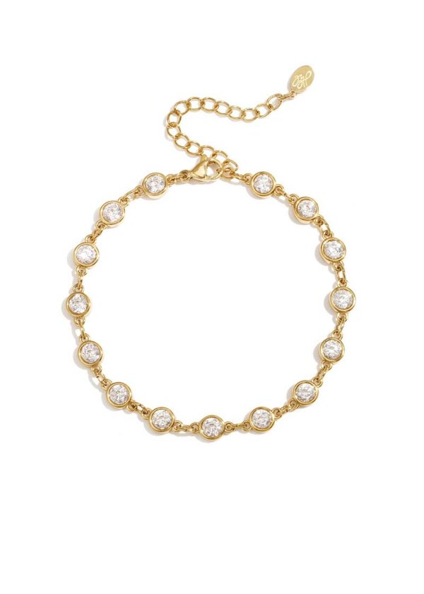 Armband zirkonia goud