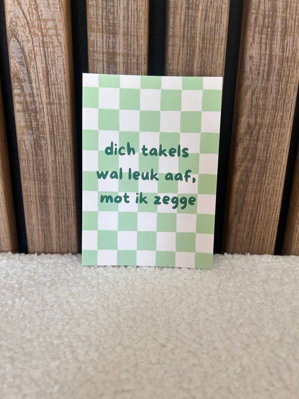 Kaart leuk aaf