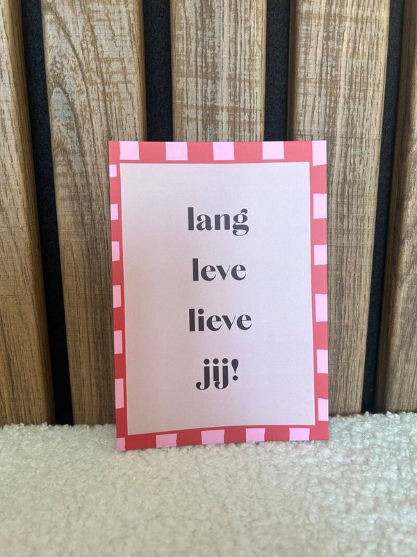 Kaart lieve jij