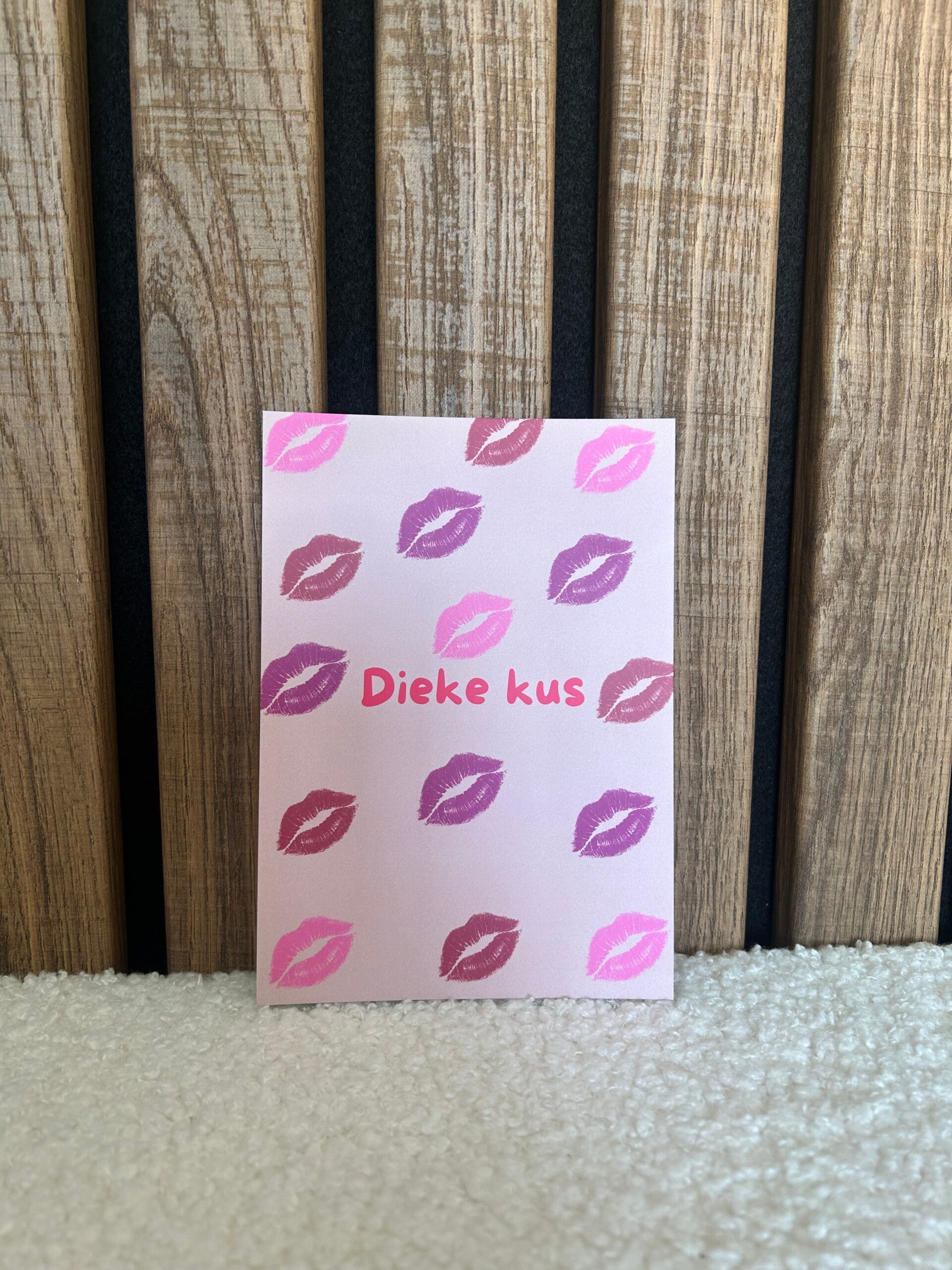 Kaart dieke kus