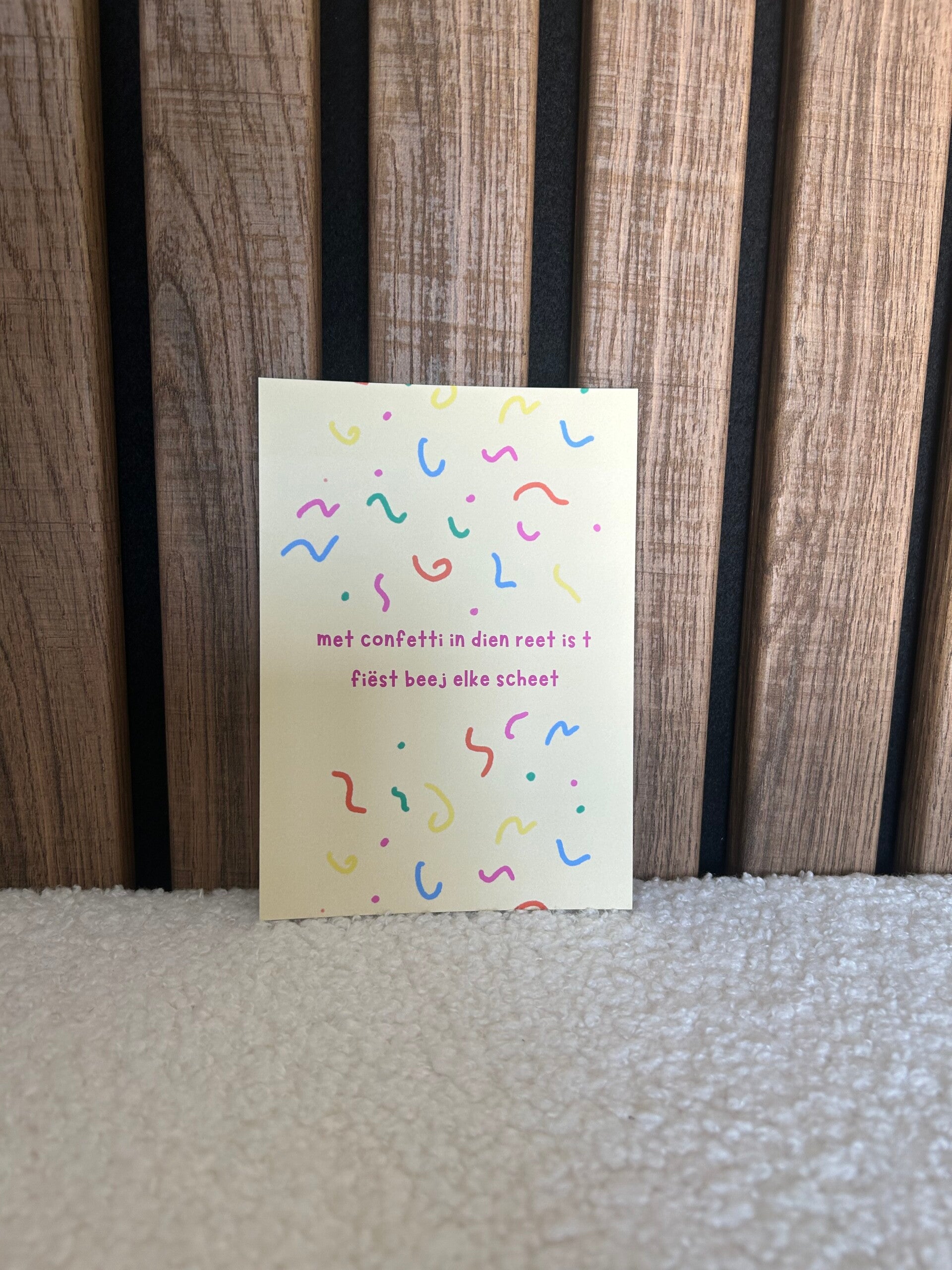 Kaart confetti