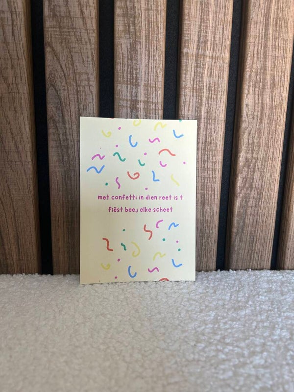 Kaart confetti