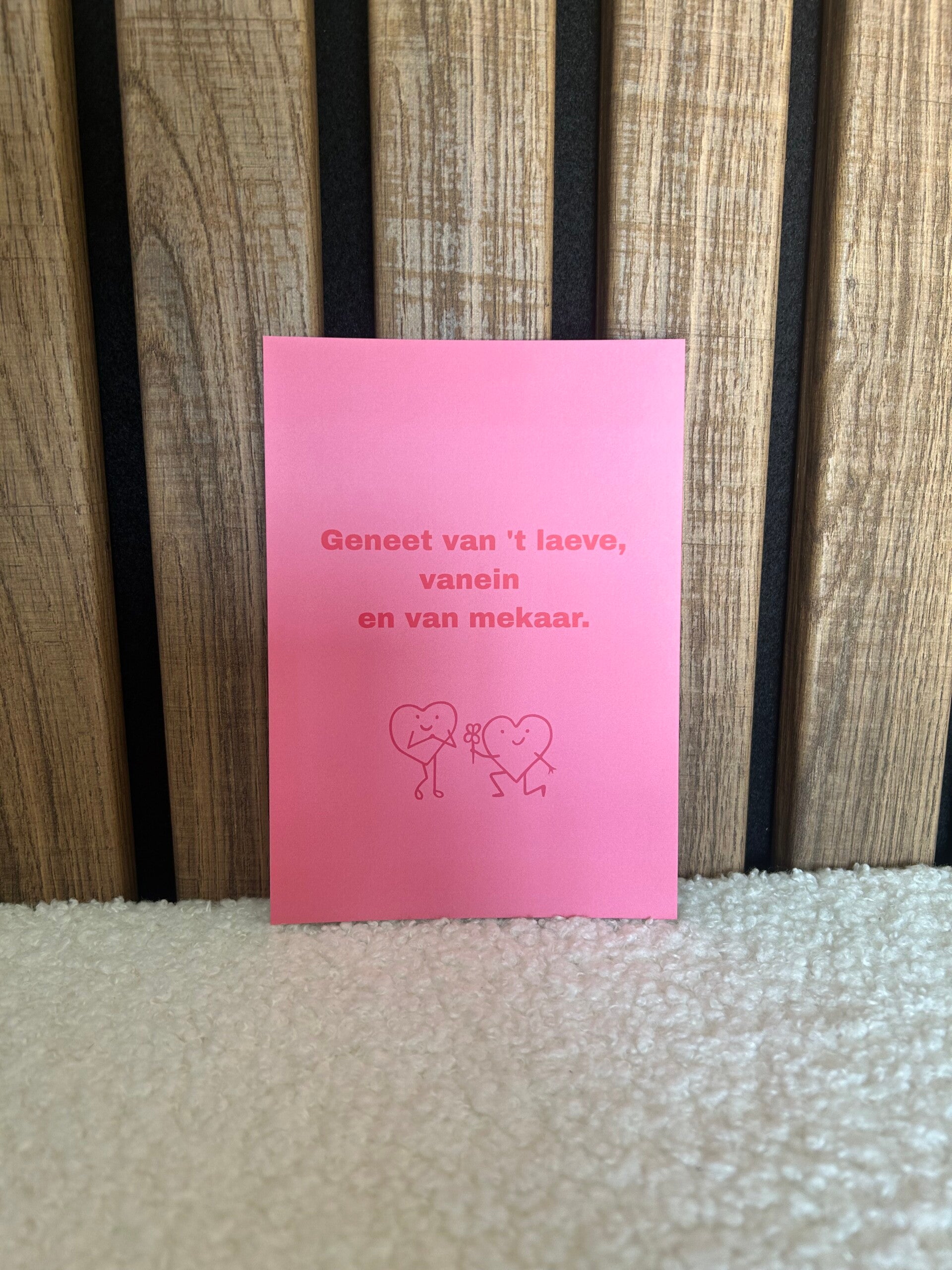 Kaart geneet vanein