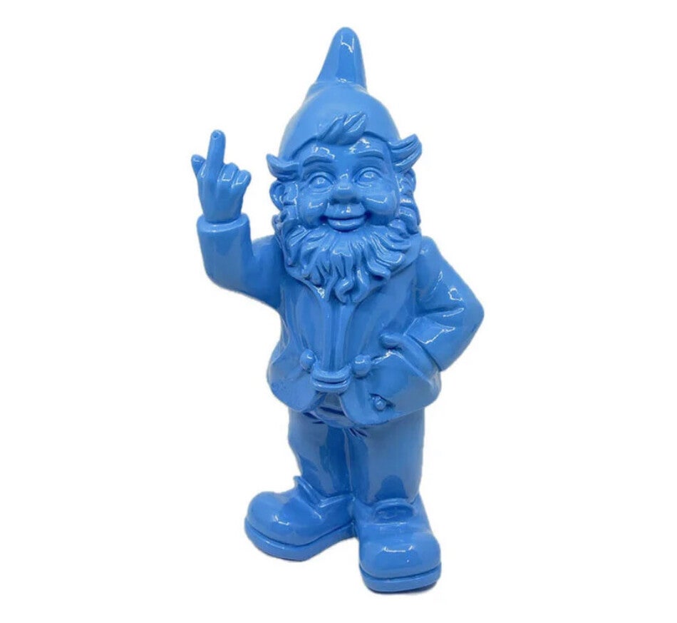 Blauwe fuck kabouter