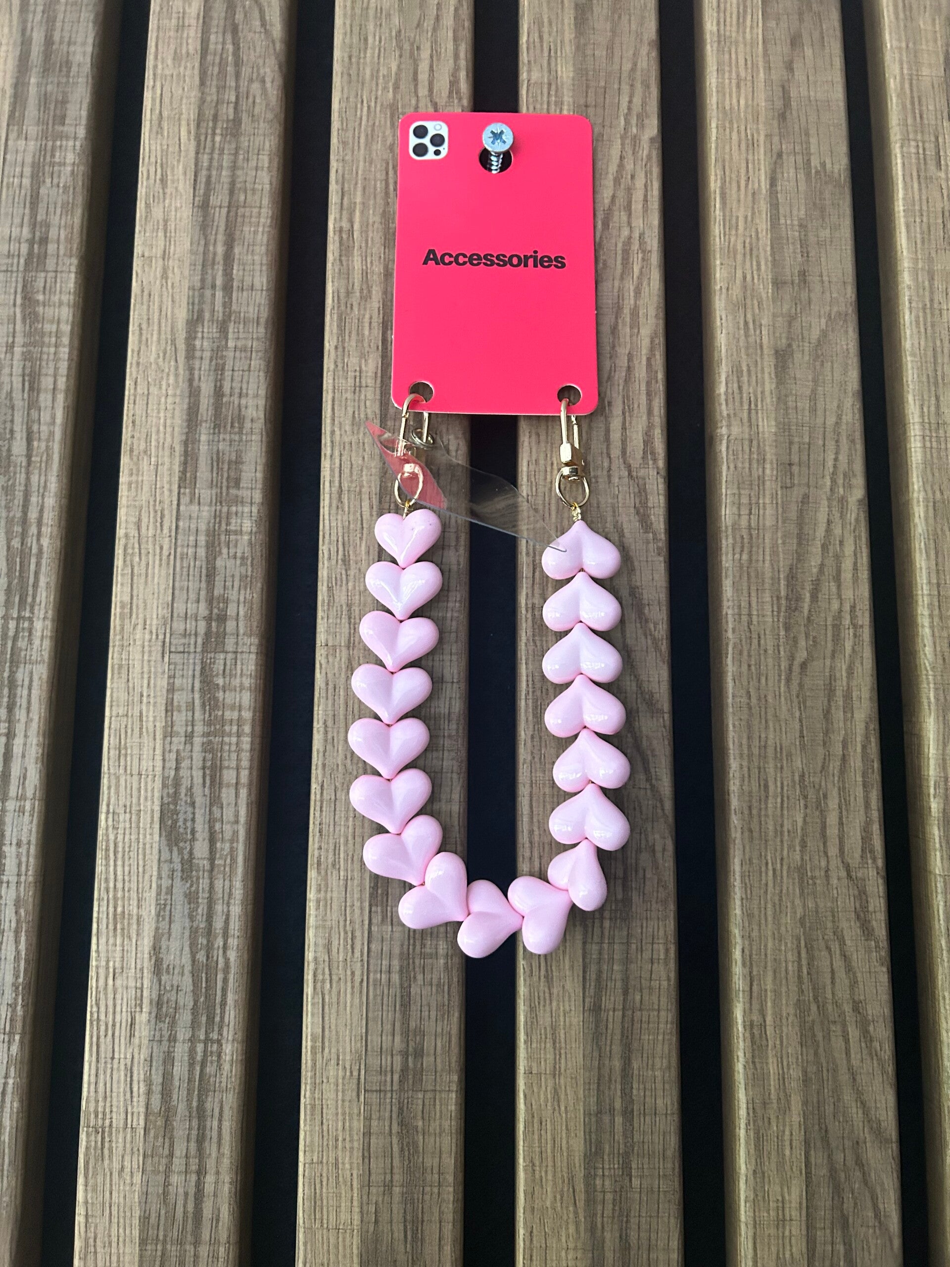 Telefoonkoord licht roze