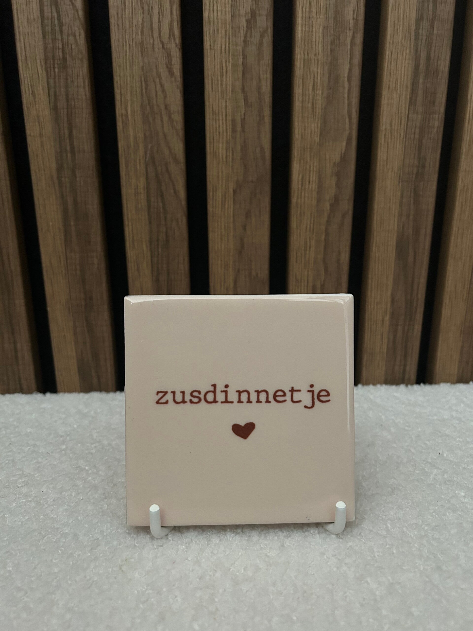 Tegeltje zusdinnetje