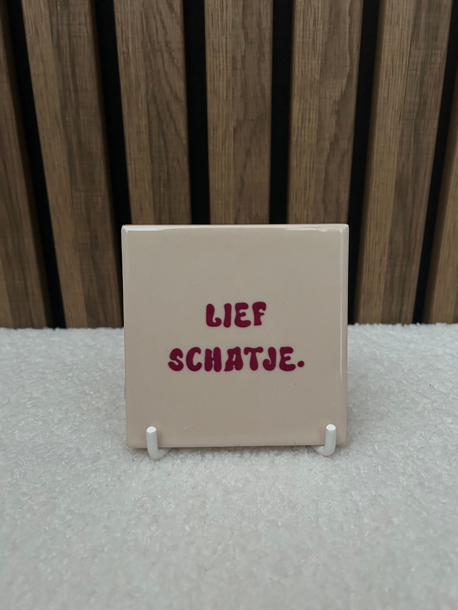 Tegeltje lief schatje