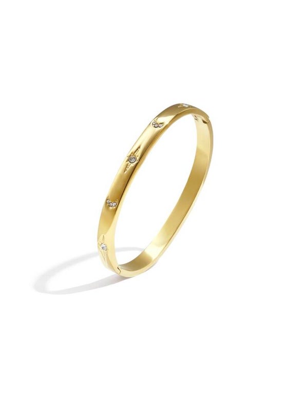 Bangle star moon goud