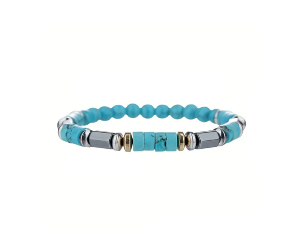 Bracelet en perles naturelle turquoise