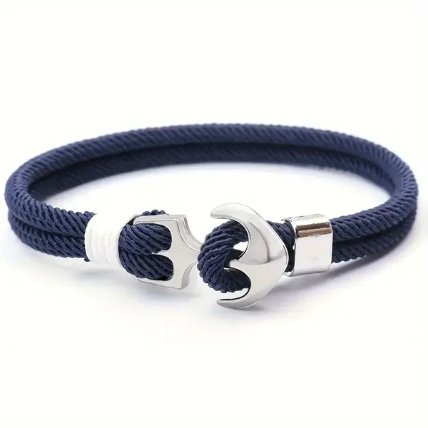 Bracelet ancre marine homme