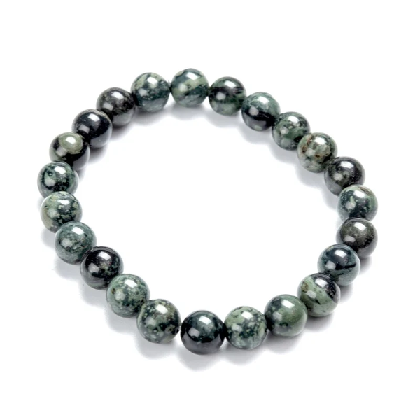 Bracelet mixte pierres naturelles jaspe 8 mm