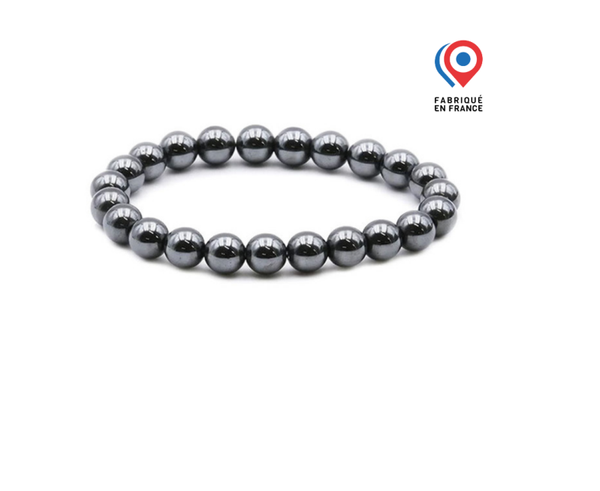 Bracelet en Perles de Pierre Naturelle Hématite
