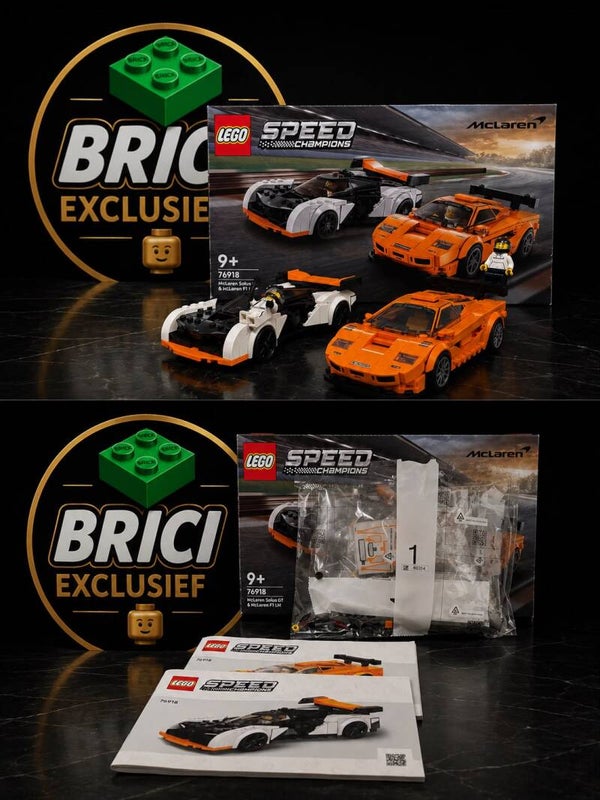 Lego Speed Champions McLaren Solus GT & McLaren F1 LM 76918
