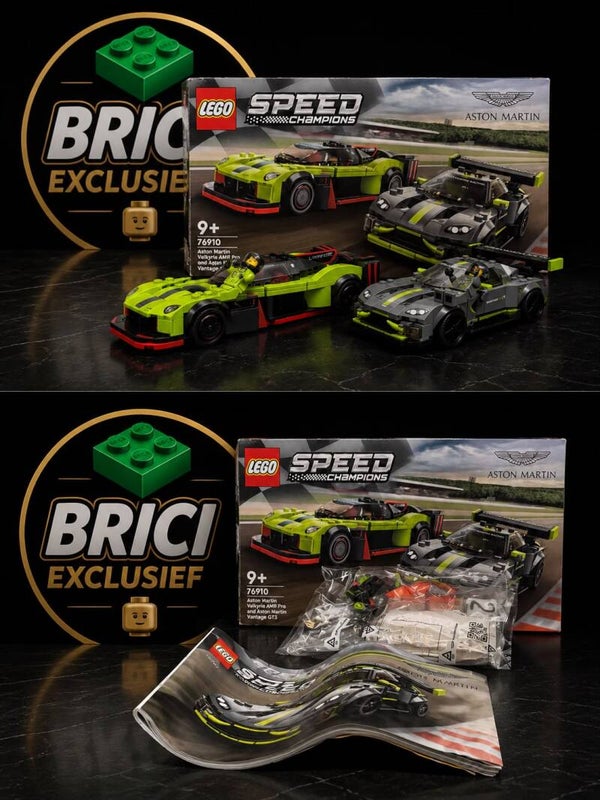 Lego Speed Champions Aston Martin Valkyrie AMR Pro & Aston Martin Vantage GT3 76910