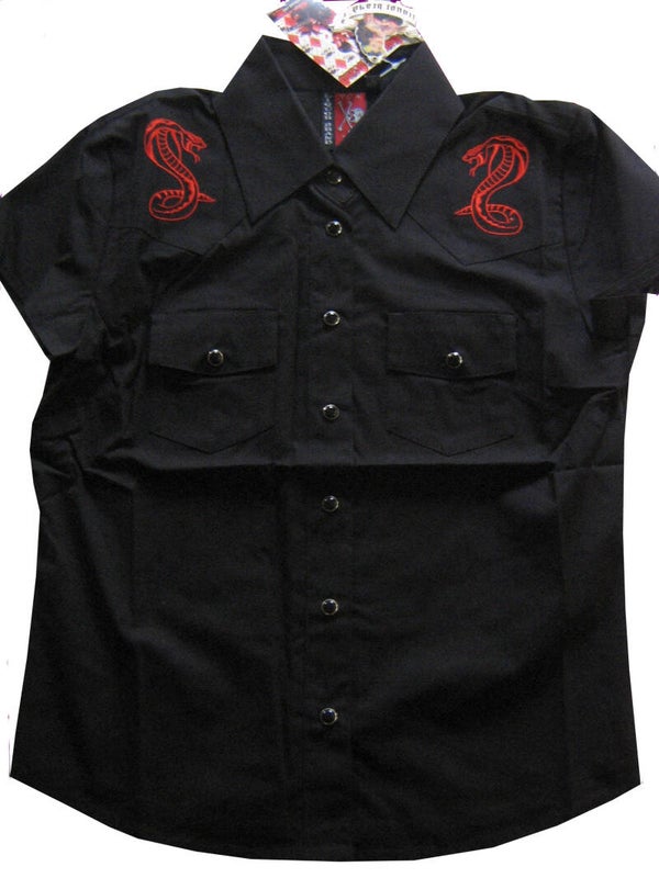 [36001]  Zwarte blouse van Liquor Brand