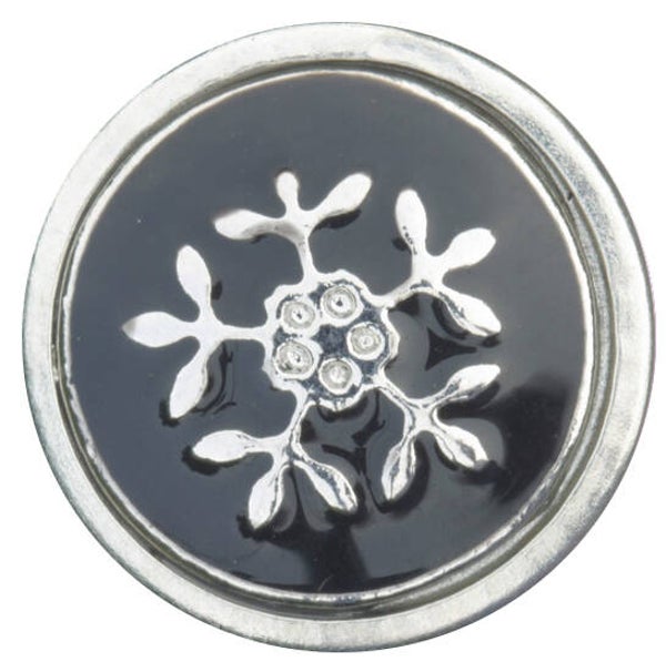 [35107]  Zilverkleurig/zwarte chunk 