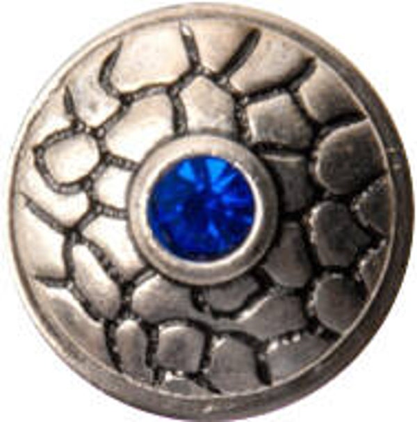 [35114]  Zilverkleurig/blauwe chunk 