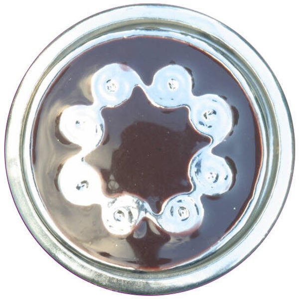 [35118]  Zilverkleurig/donkerrode chunk 