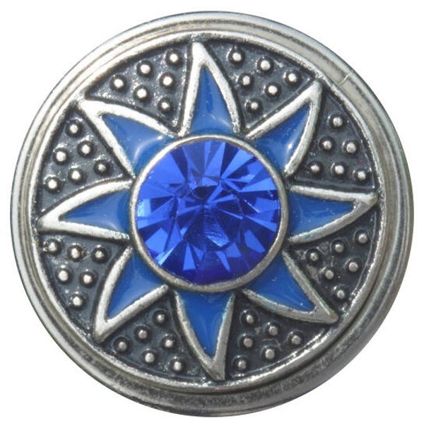 [35121]  Zilverkleurig/blauwe chunk