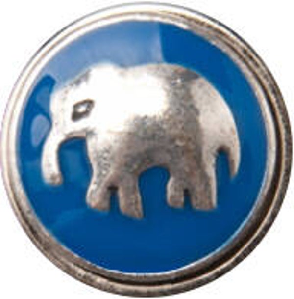 [35156]  Zilverkleurig/blauwe chunk