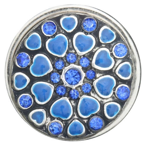 [35168]  Zilverkleurig/blauwe chunk 