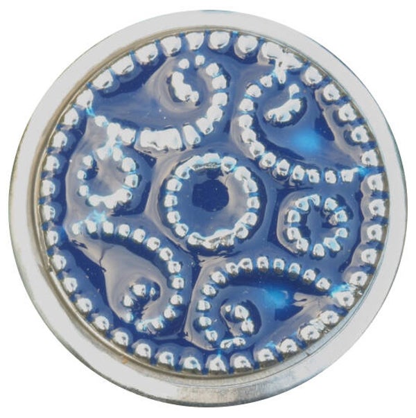 [35180]  Zilverkleurig/blauwe chunk 