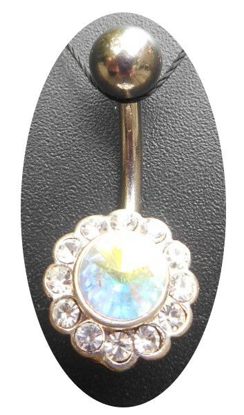 [14069]  Navelpiercing met bloemetje 