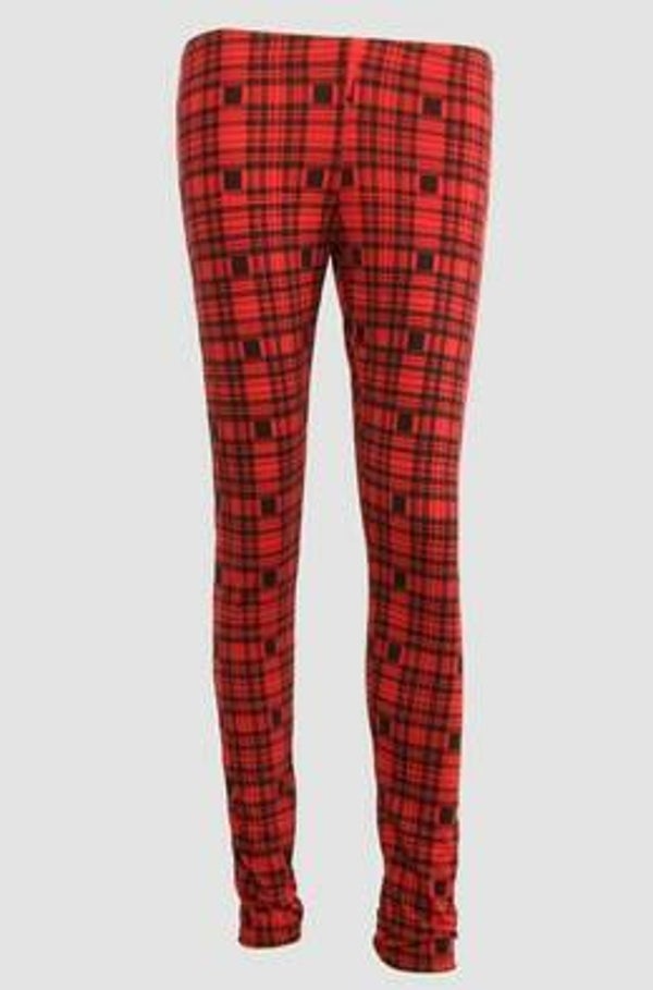 [6006]  Rood/zwart geruite legging