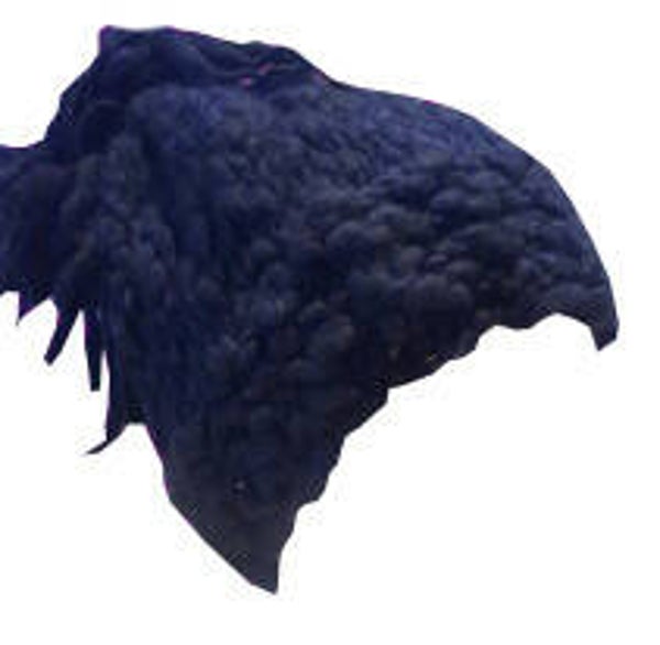 [24032]  Dikke, wollen donkerblauwe muts