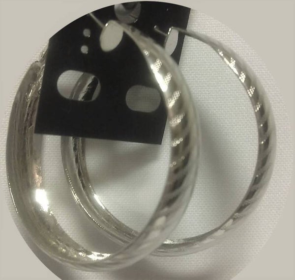 [10180]  Zilverkleurige oorringen 