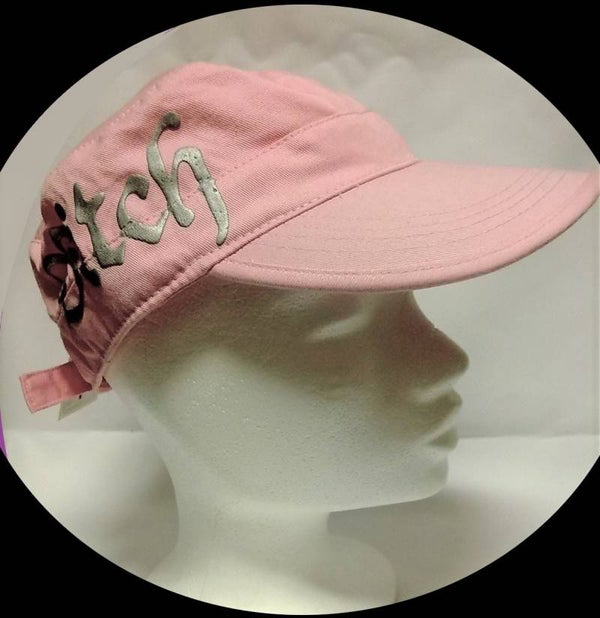 [19027]  Roze rebelcap "Bitch"