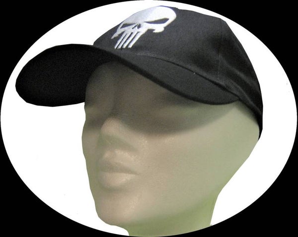 [19031]  Zwarte cap met witte skull