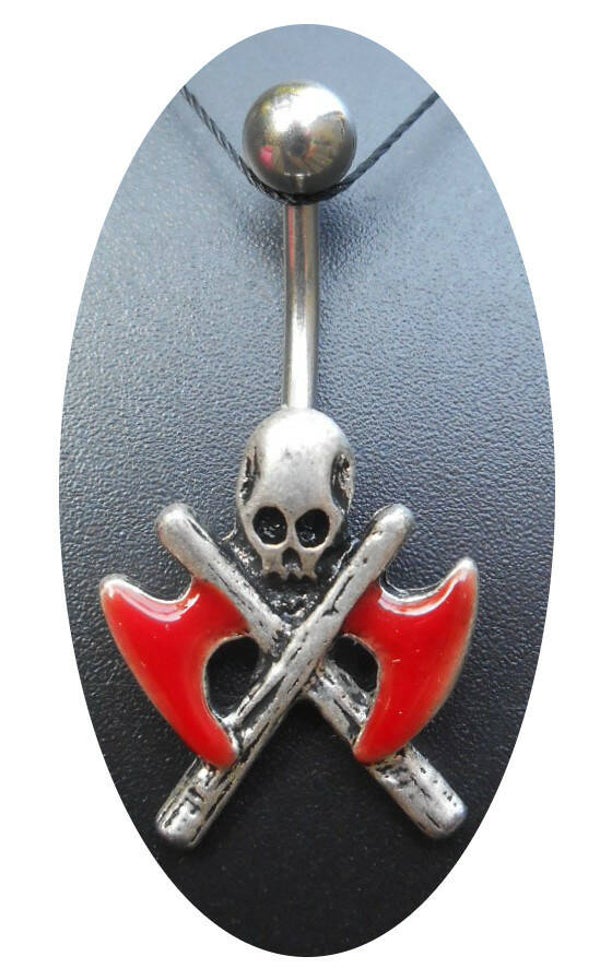 [14012]  Skull navelpiercing 