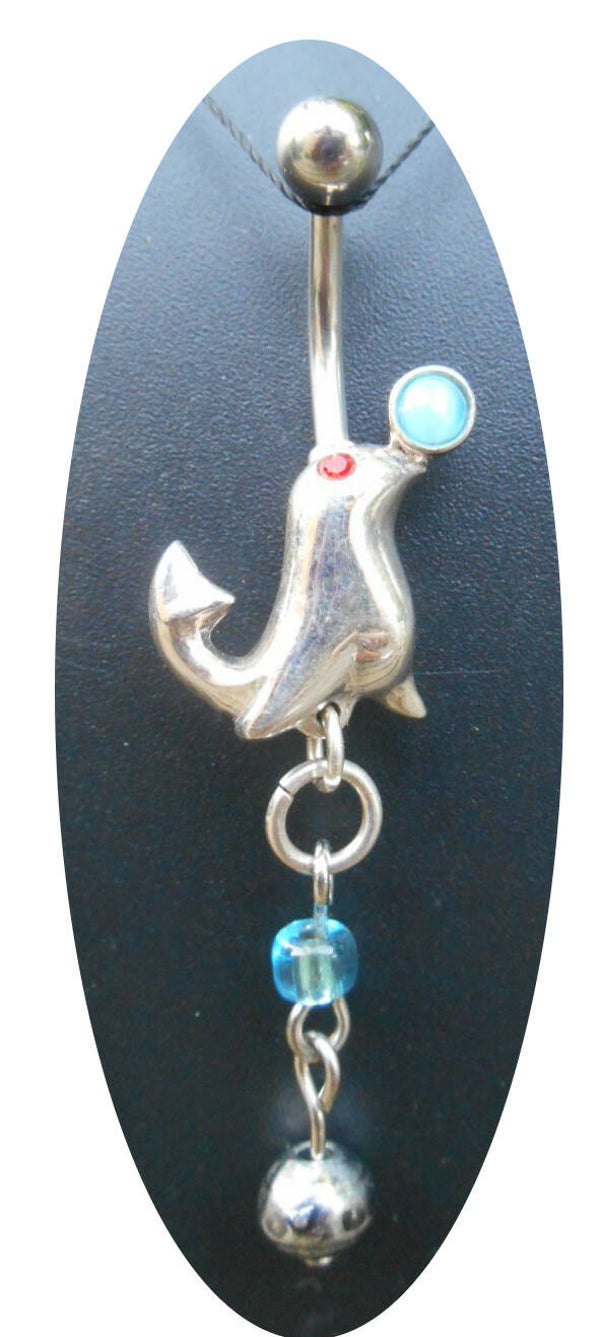 [14023]  Navelpiercing met zeehondje 