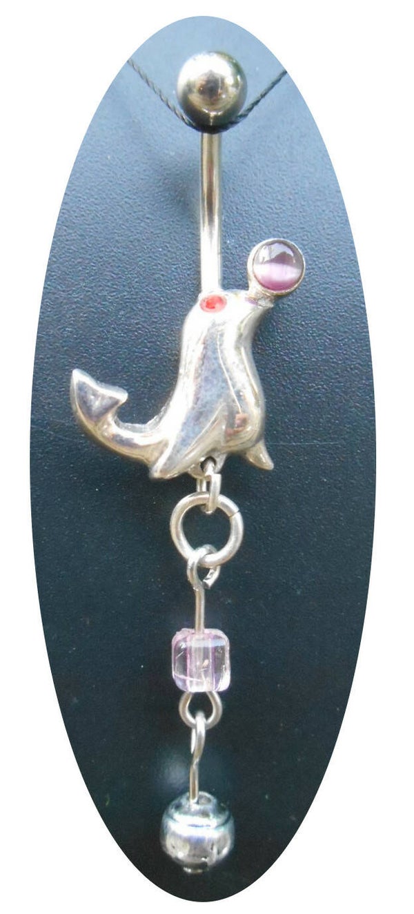 [14024]  Navelpiercing met zeehondje 