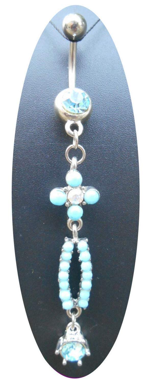 [14041]  Zilverkleurige navelpiercing 