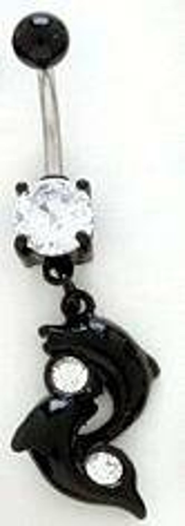 [14080]  Zwarte titanium navelpiercing 