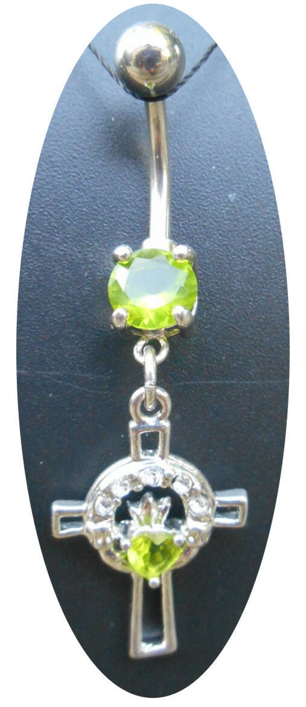 [14087]  Navelpiercing met kruisje 