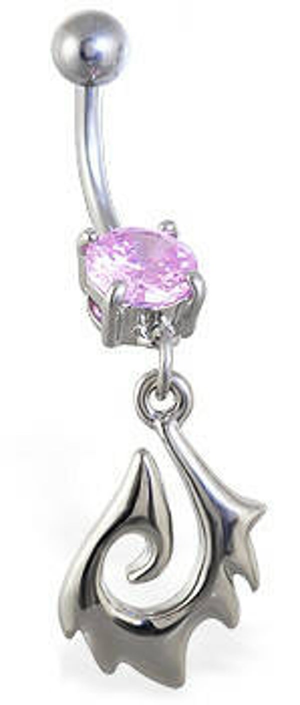 [14110]  Tribal navelpiercing 