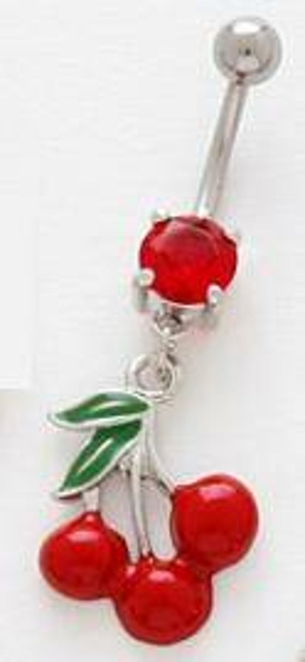 [14119]  Navelpiercing cherry