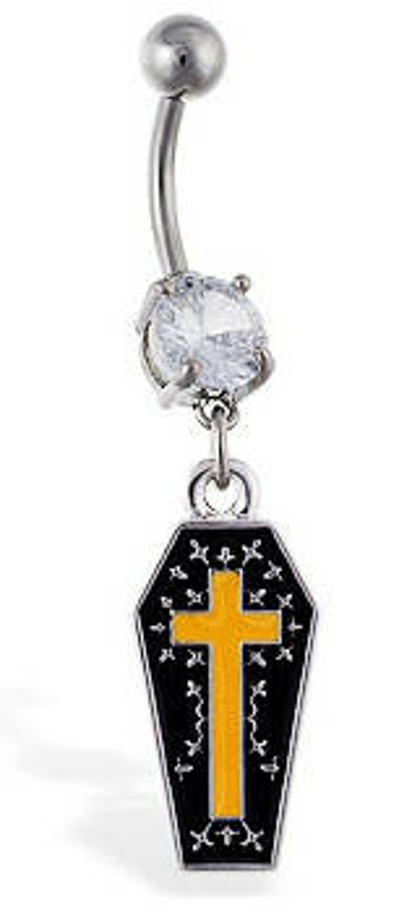 [14132]  Gothic navelpiercing 