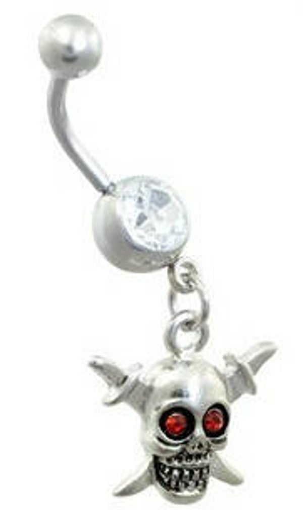 [14137]  Skull navelpiercing 