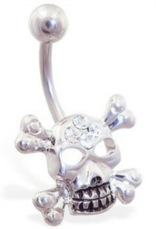 [14142]  Skull navelpiercing 
