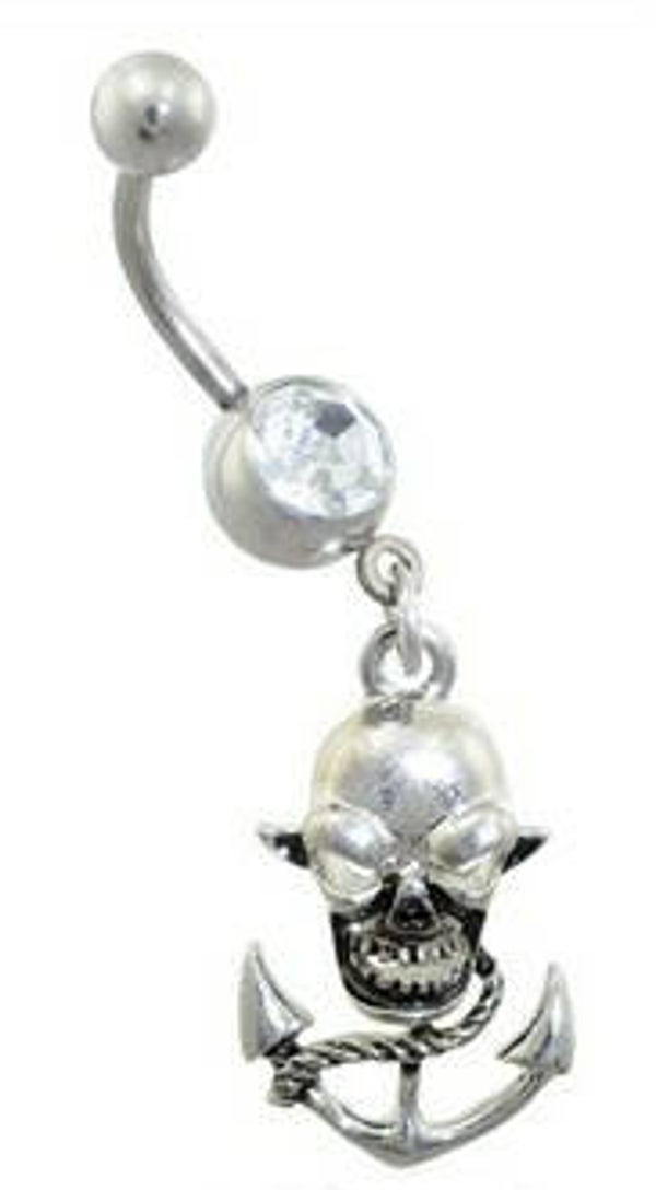 [14143]  Skull navelpiercing 