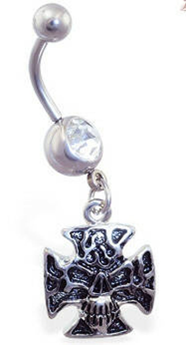 [14147] Skull navelpiercing