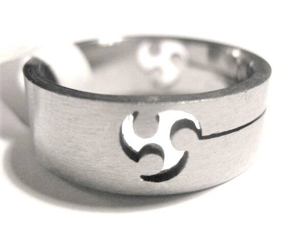 [13023]  Ring stainless steel (maat 18)