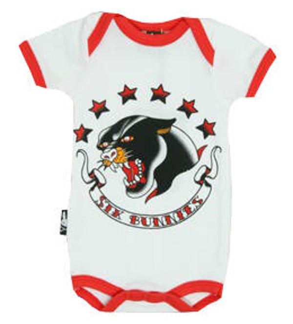 [34047]  Witte romper van Six Bunnies