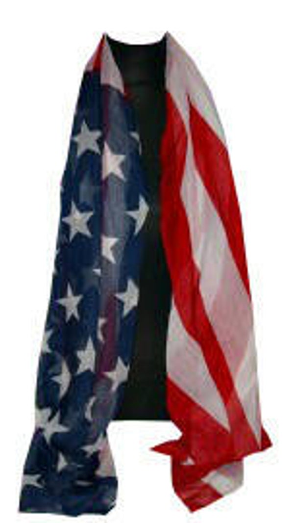 [16025]  Grote sjaal "Stars & Stripes"