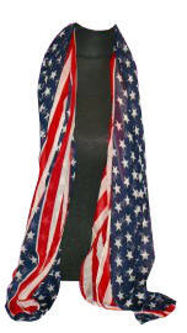 [16036]  Grote sjaal "Stars & Stripes"